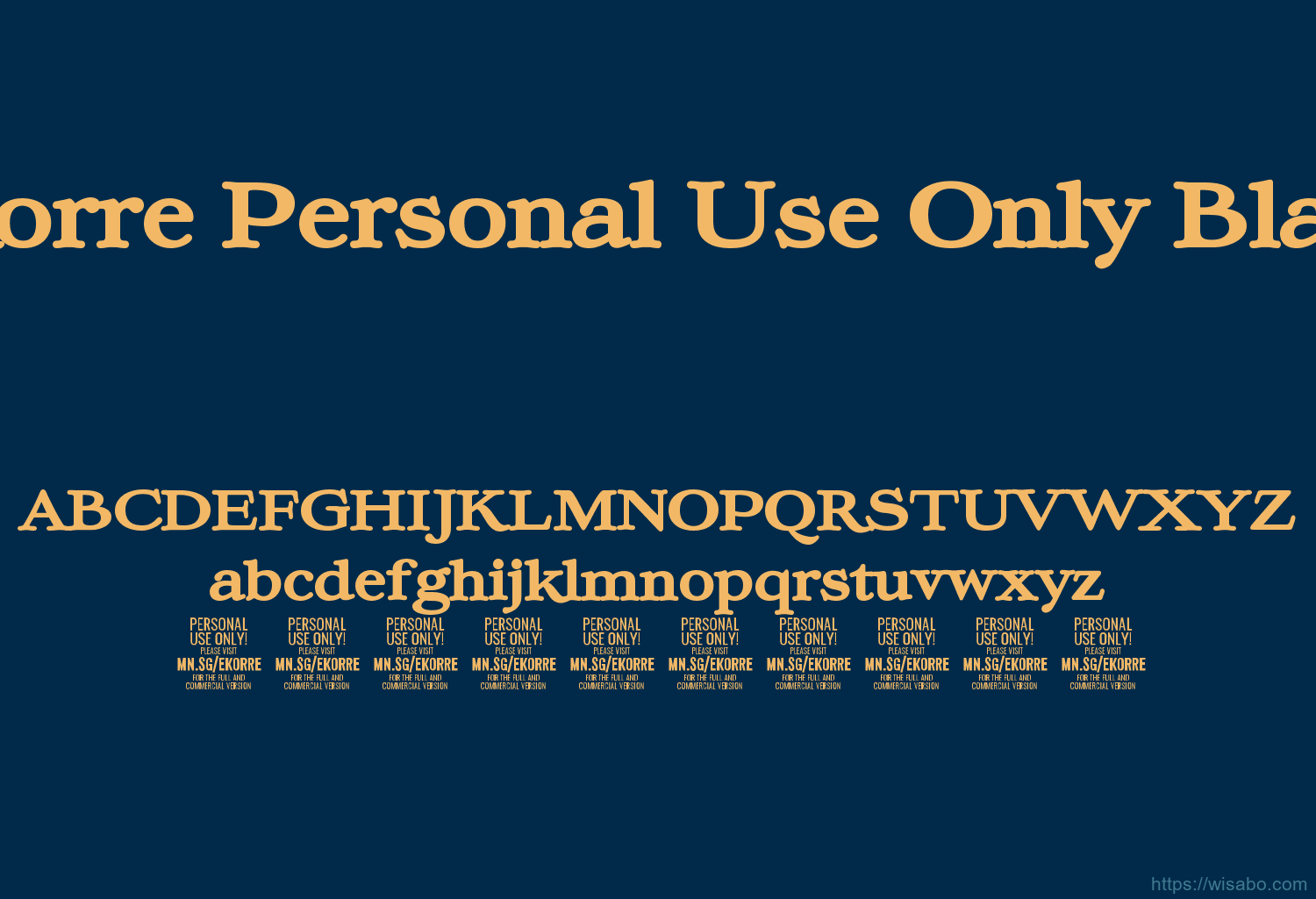 Ekorre Personal Use Only Black