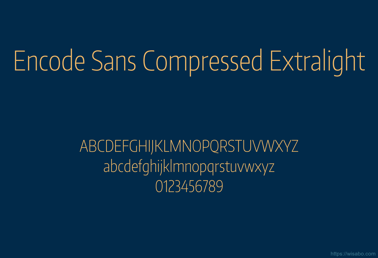 Encode Sans Compressed Extralight