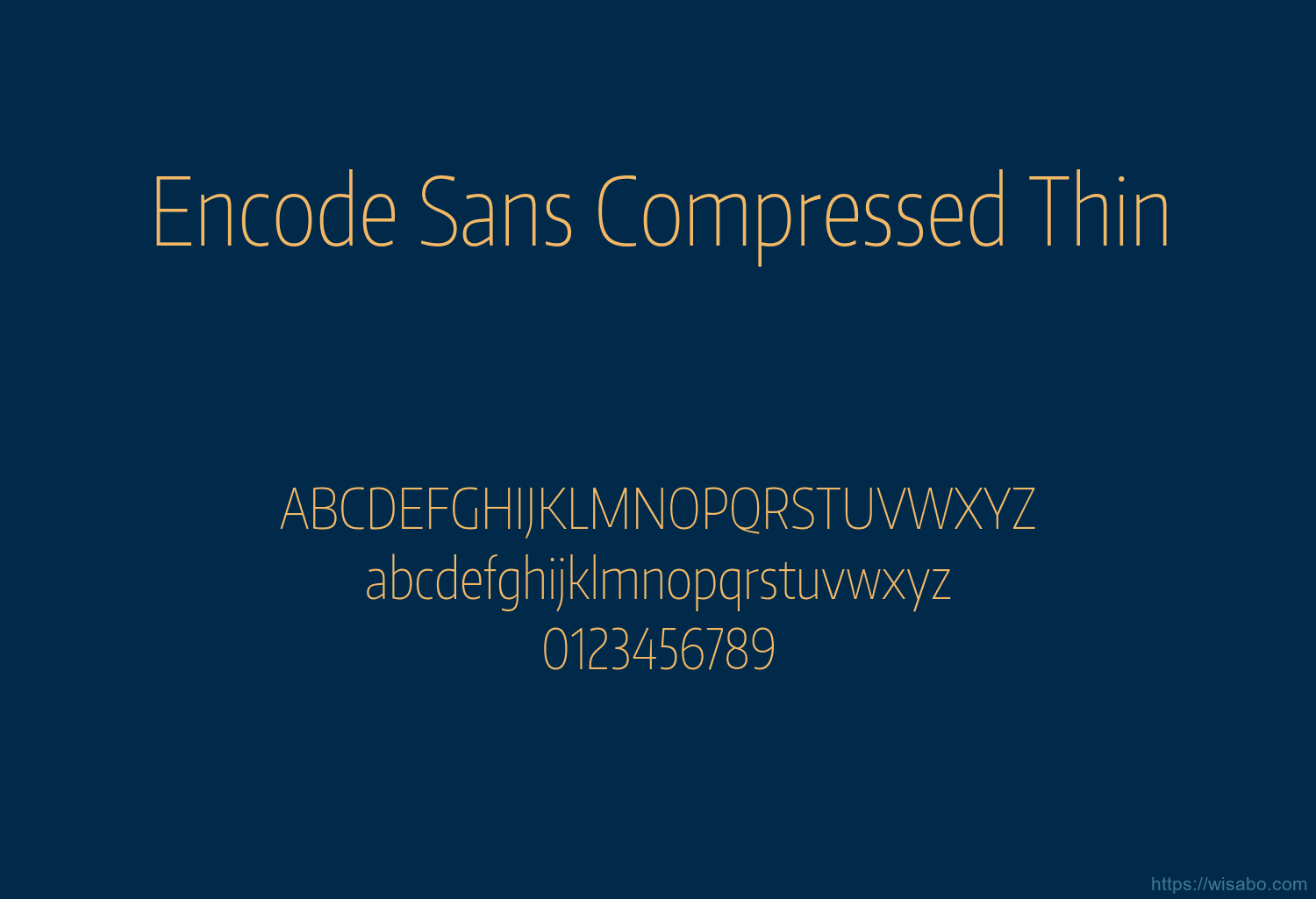 Encode Sans Compressed Thin