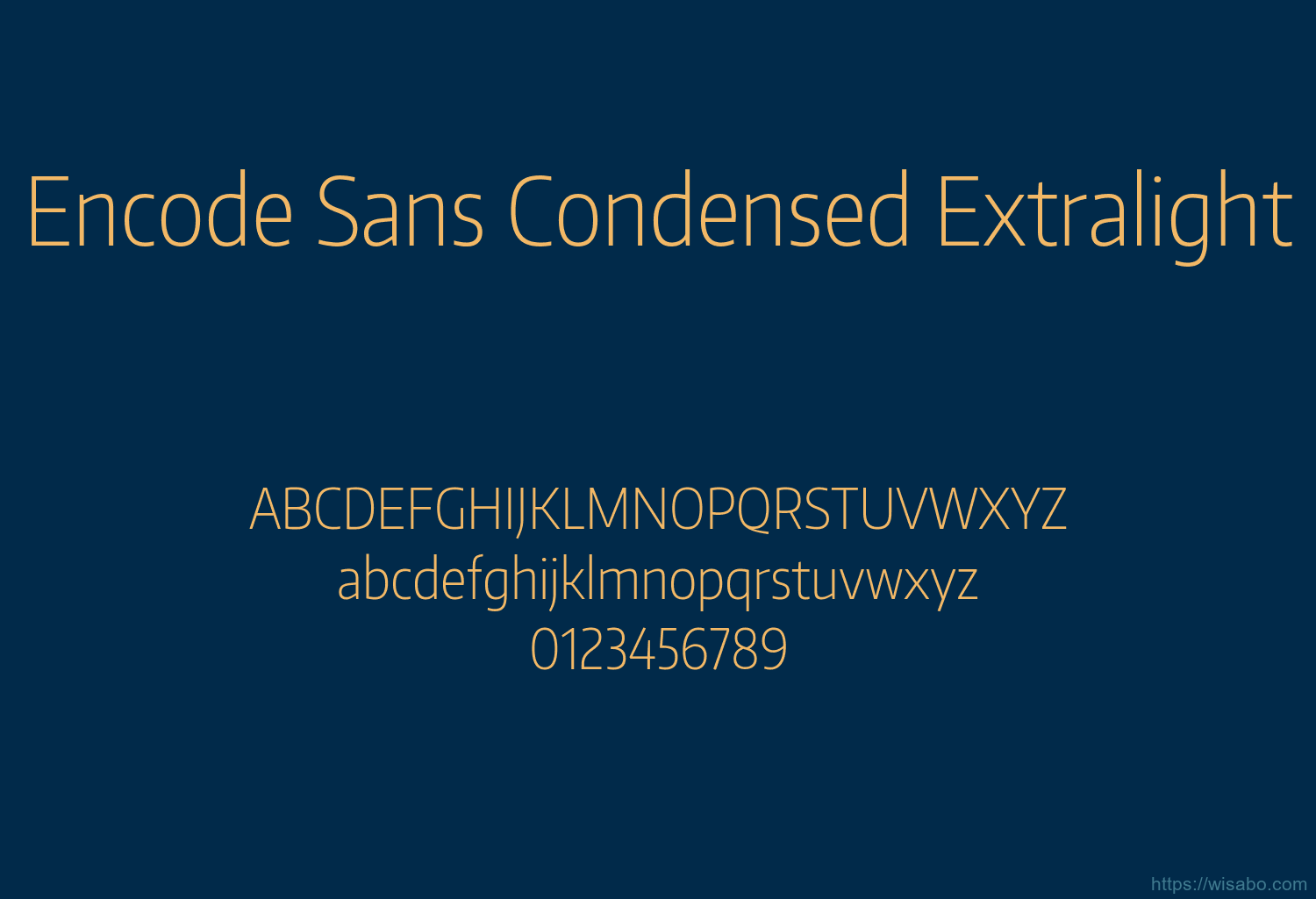 Encode Sans Condensed Extralight