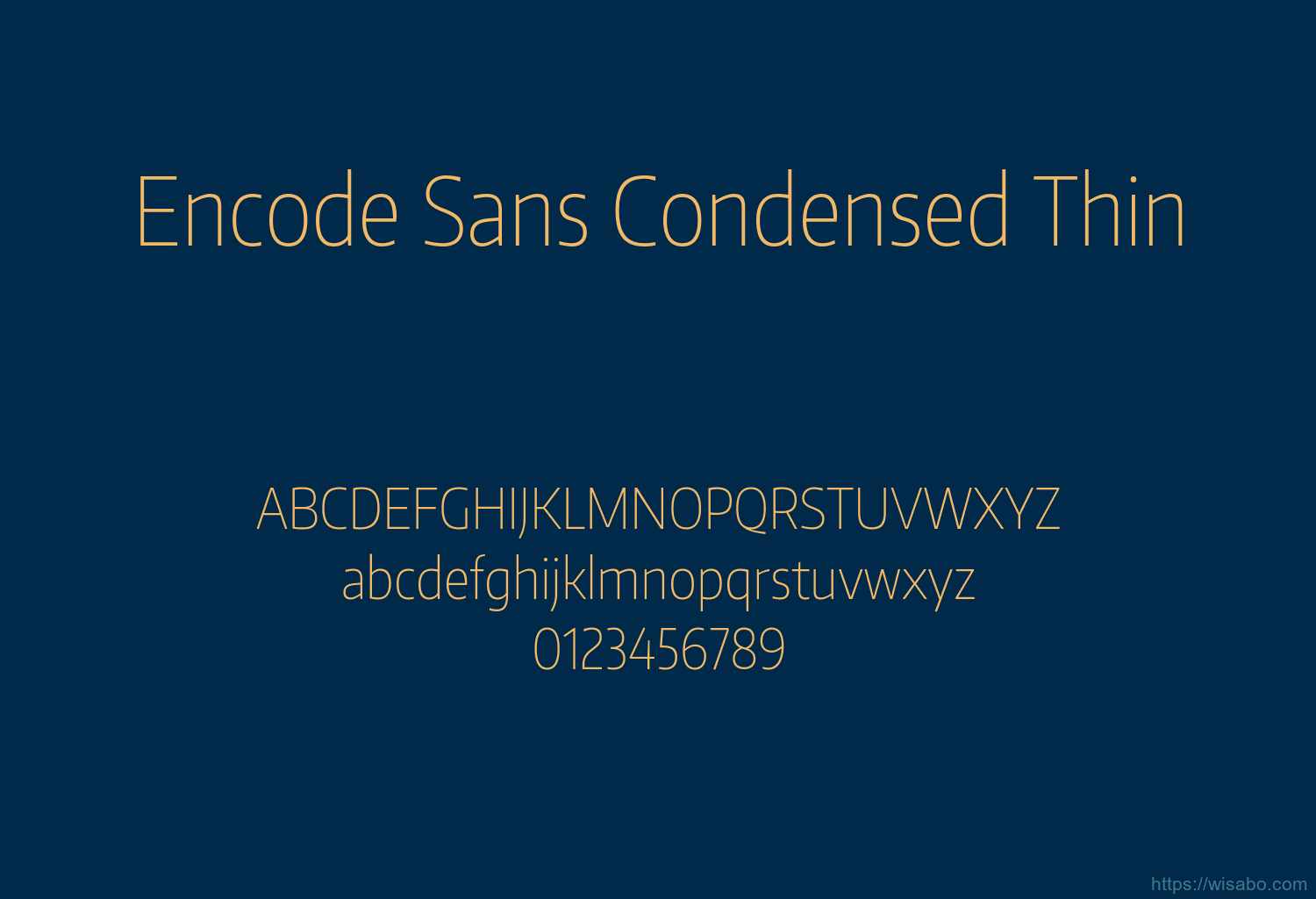 Encode Sans Condensed Thin