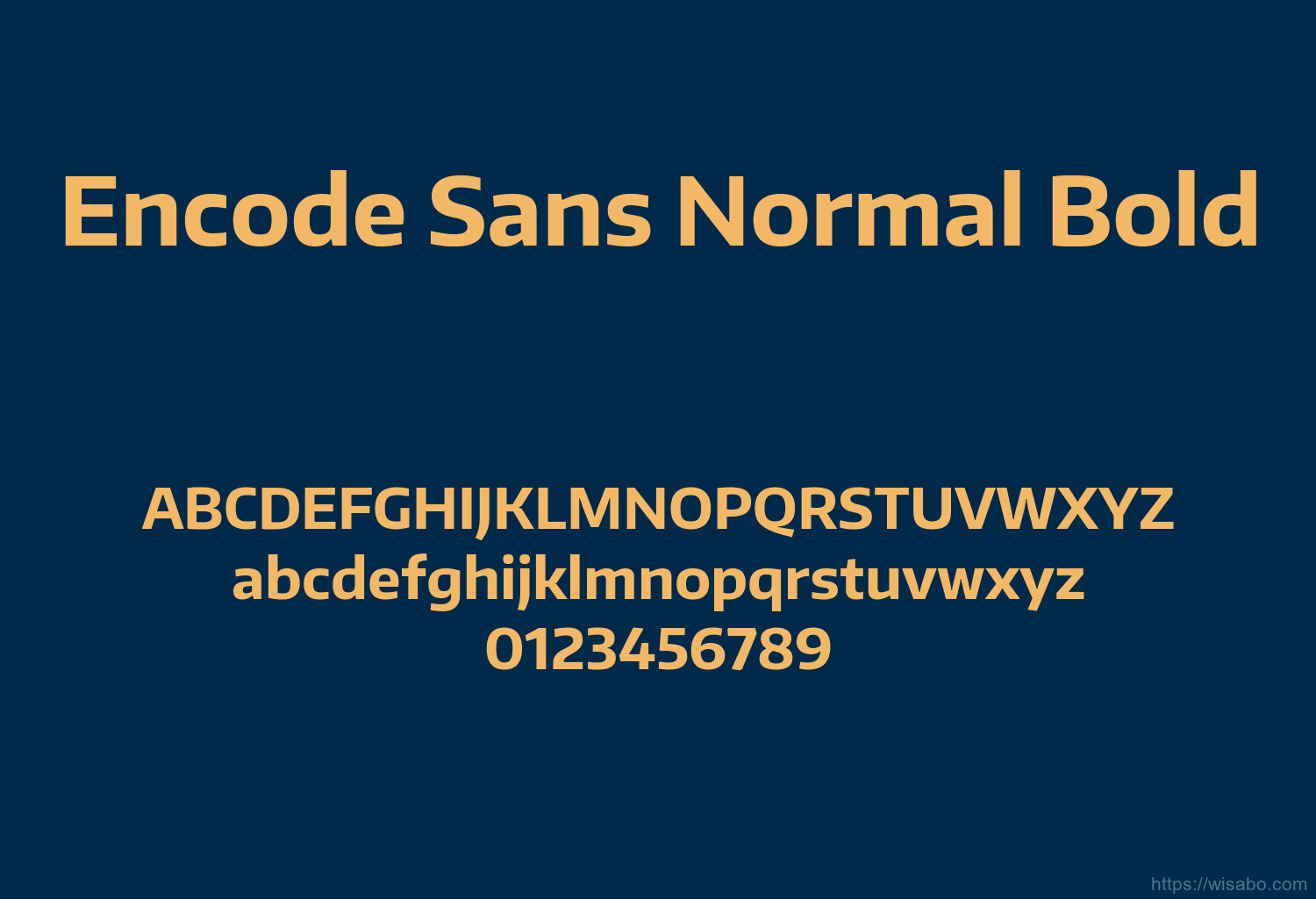 Encode Sans Normal Bold