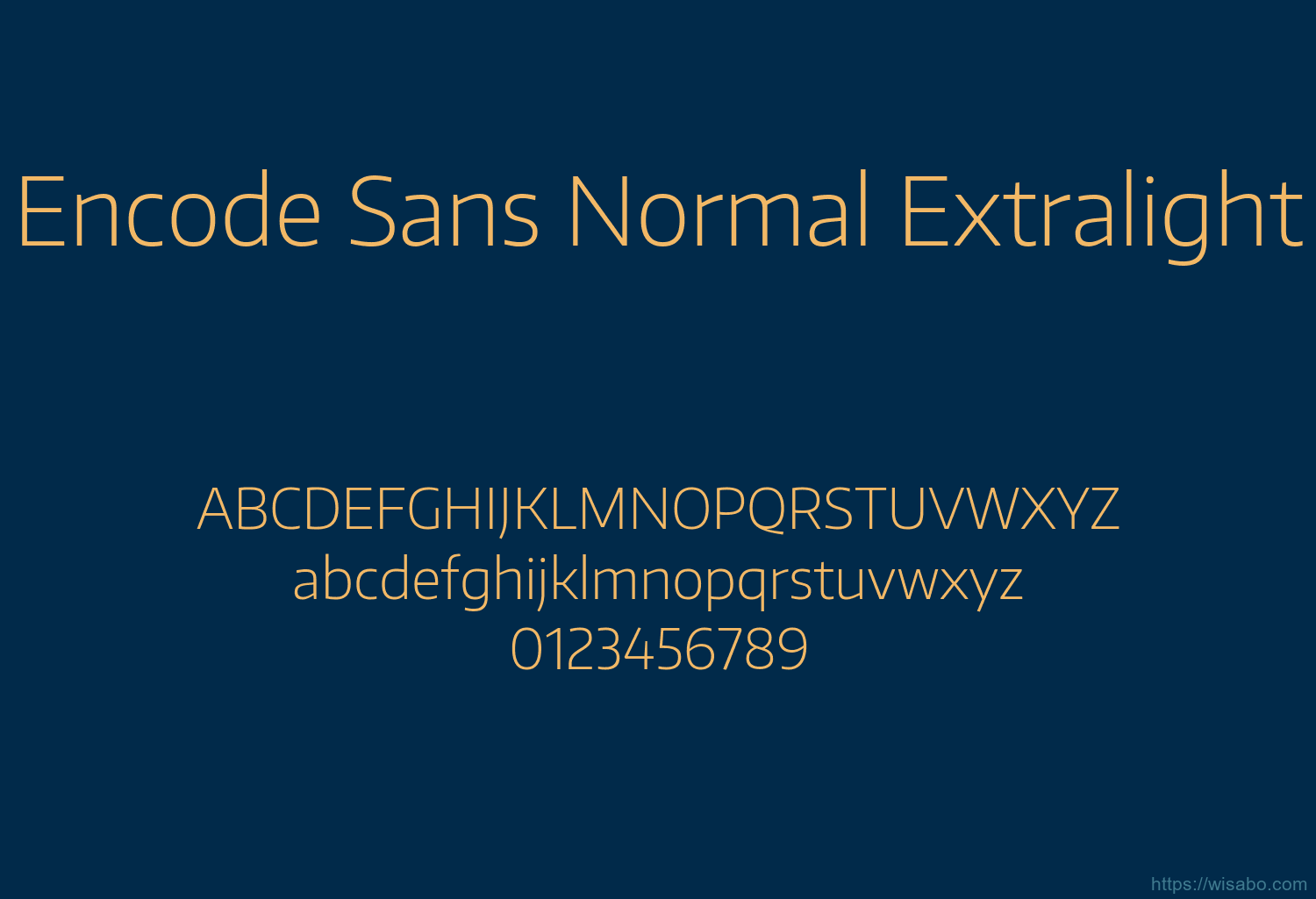 Encode Sans Normal Extralight