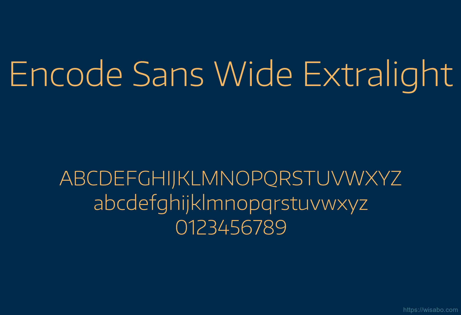 Encode Sans Wide Extralight