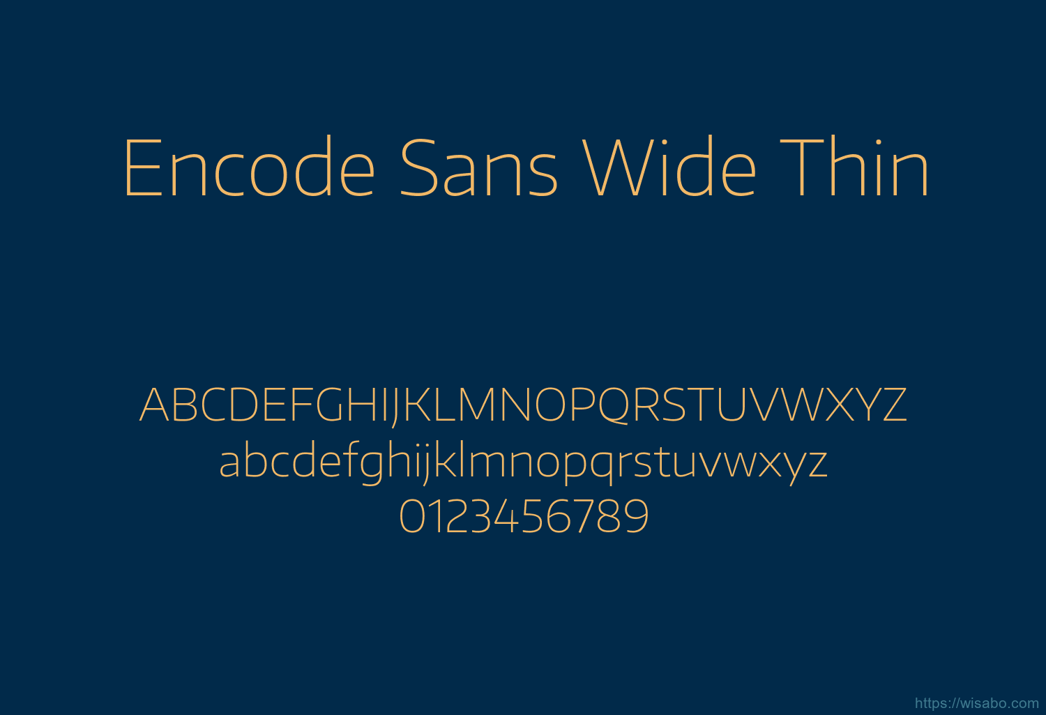 Encode Sans Wide Thin