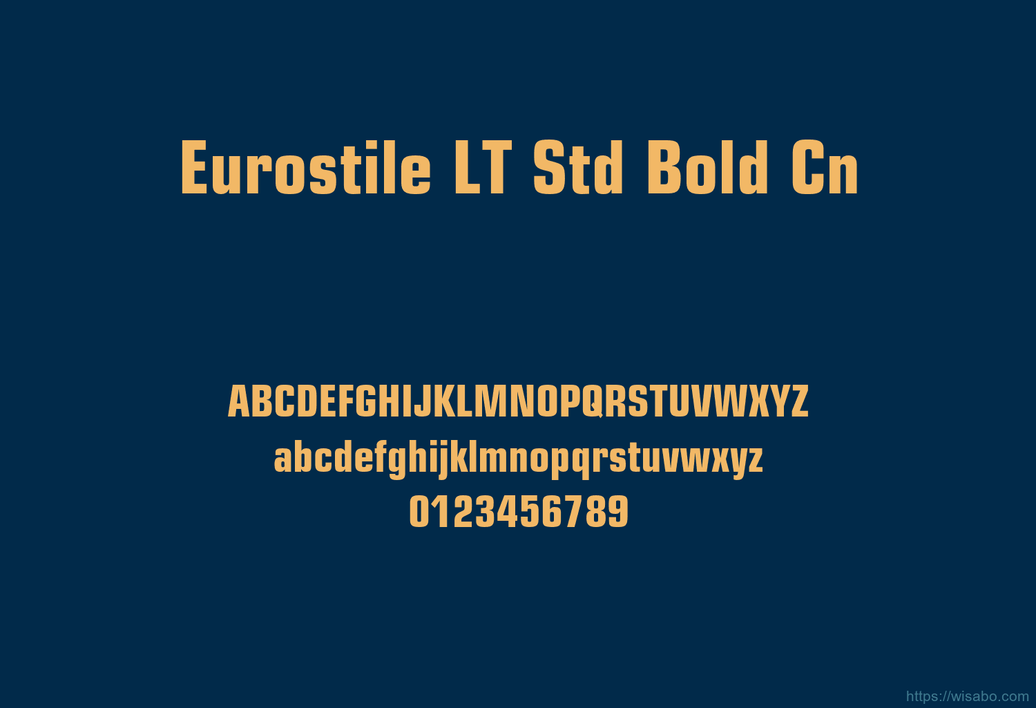Eurostile LT Std Bold Cn