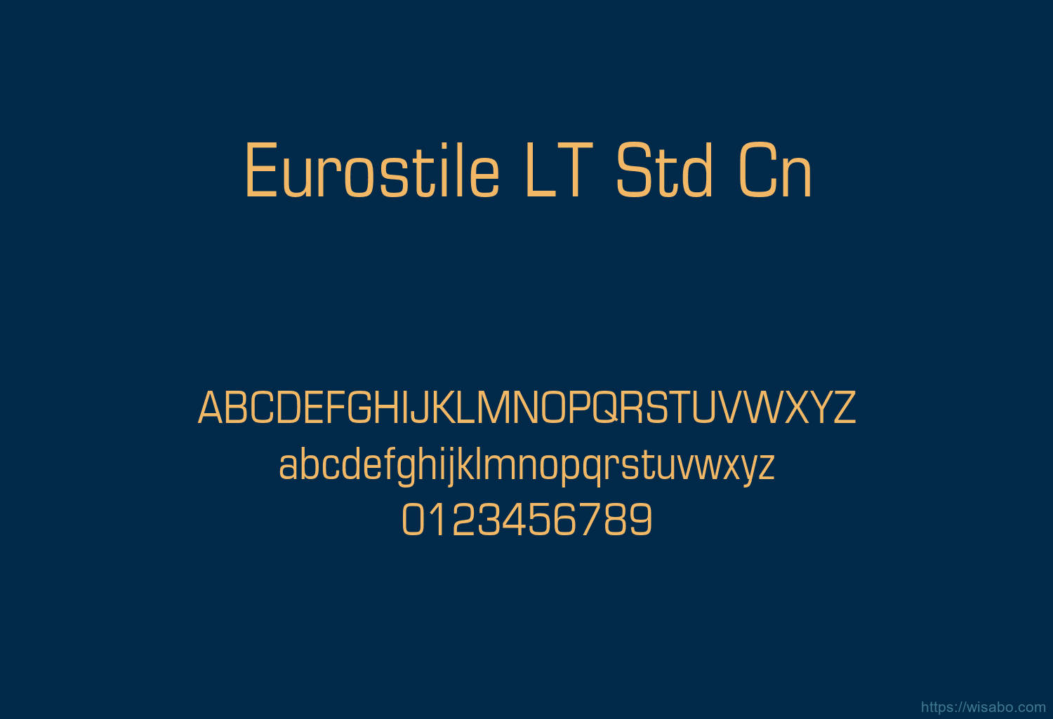 Eurostile LT Std Cn