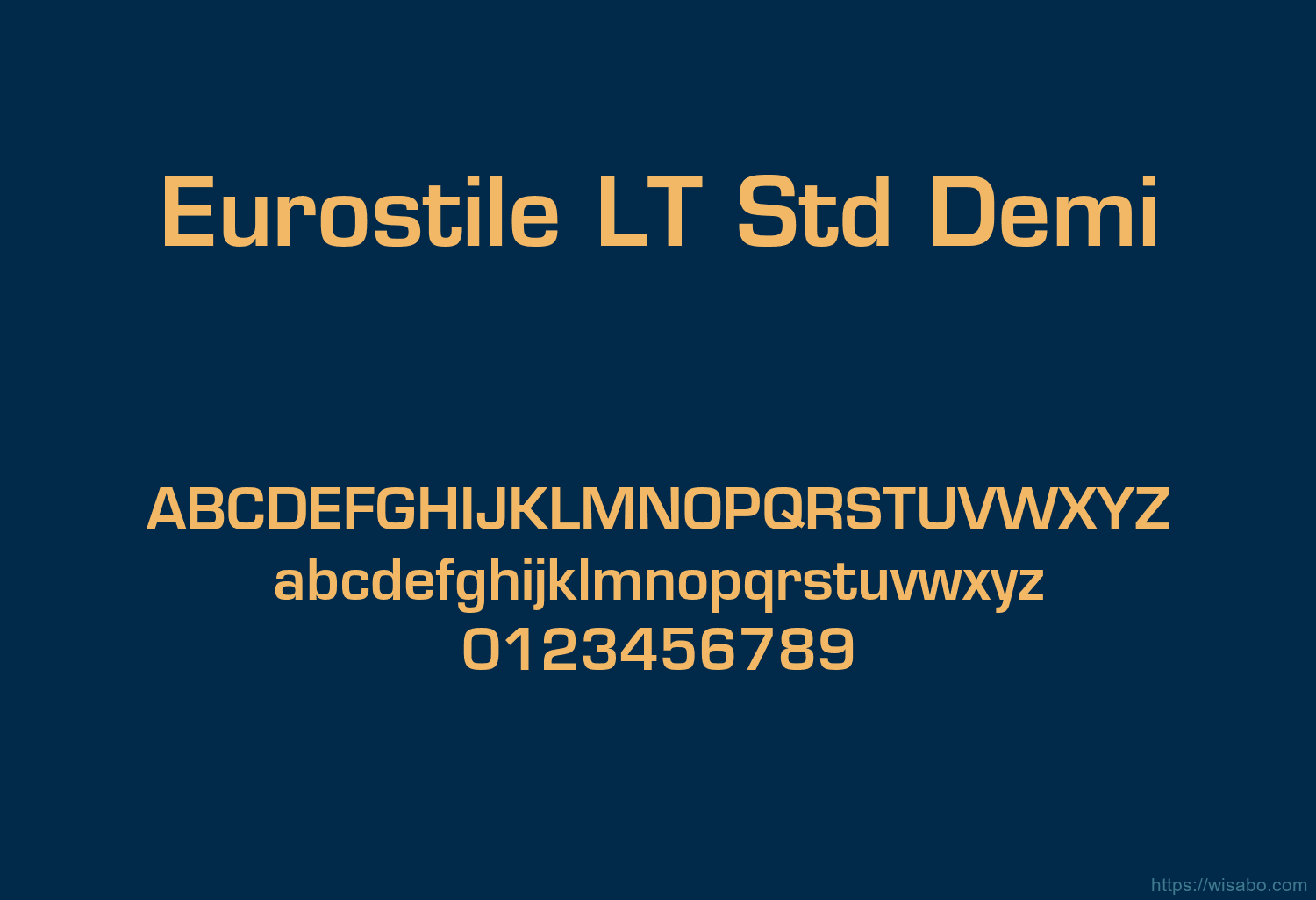Eurostile LT Std Demi