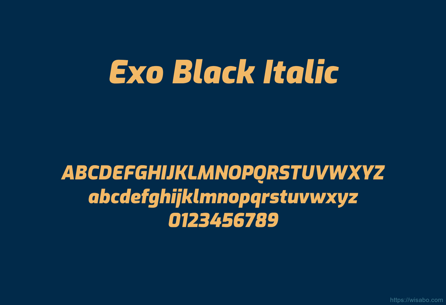 Exo Black Italic