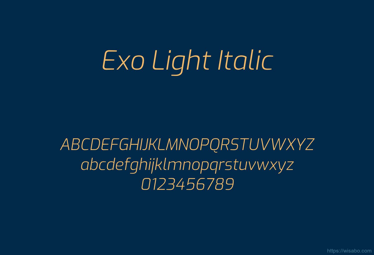 Exo Light Italic