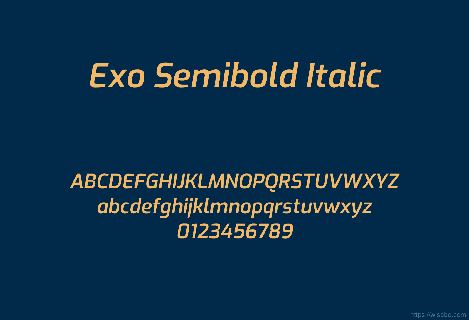 Exo Semibold Italic