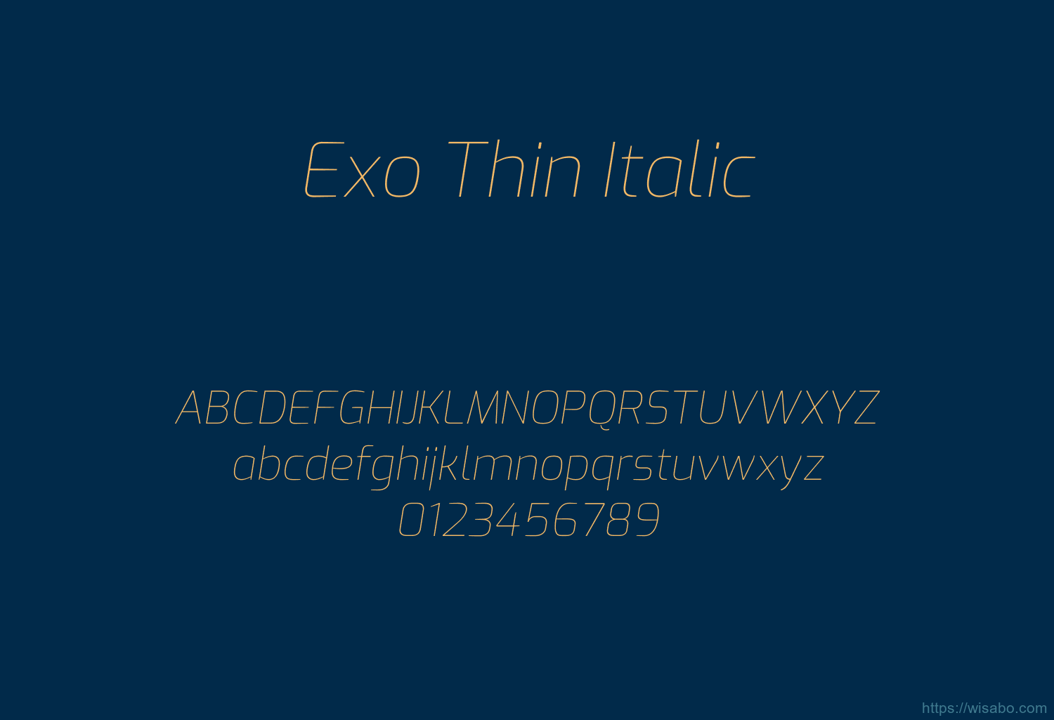 Exo Thin Italic