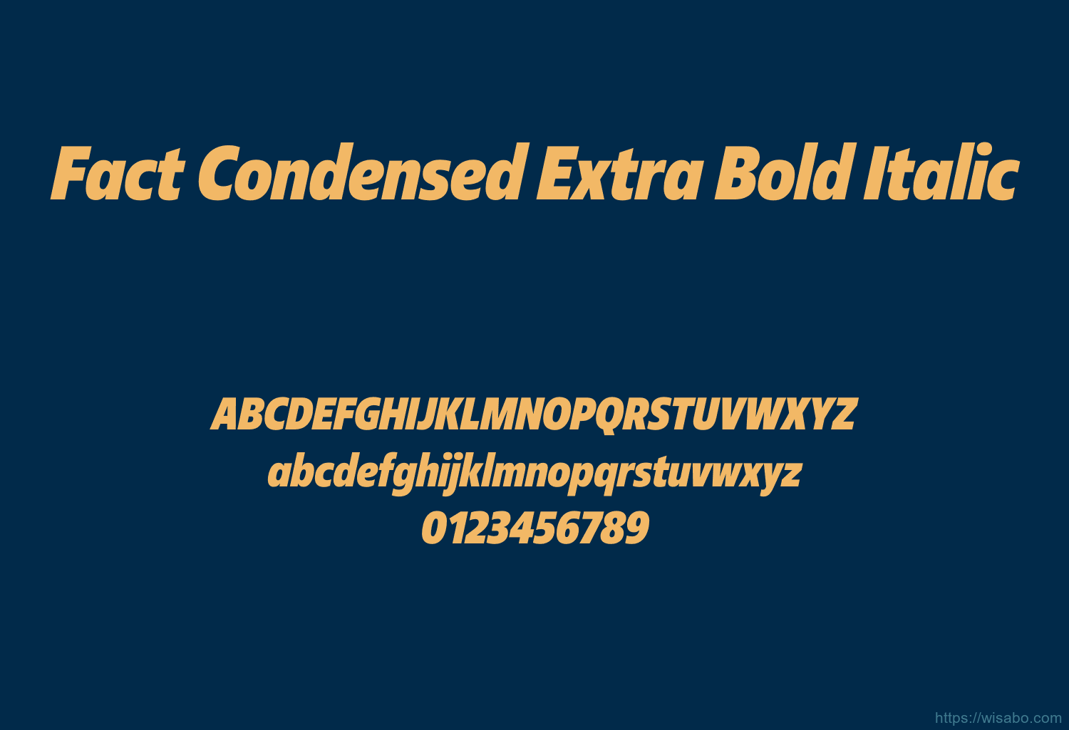 Fact Condensed Extra Bold Italic