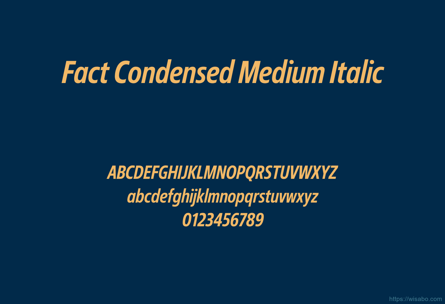 Fact Condensed Medium Italic