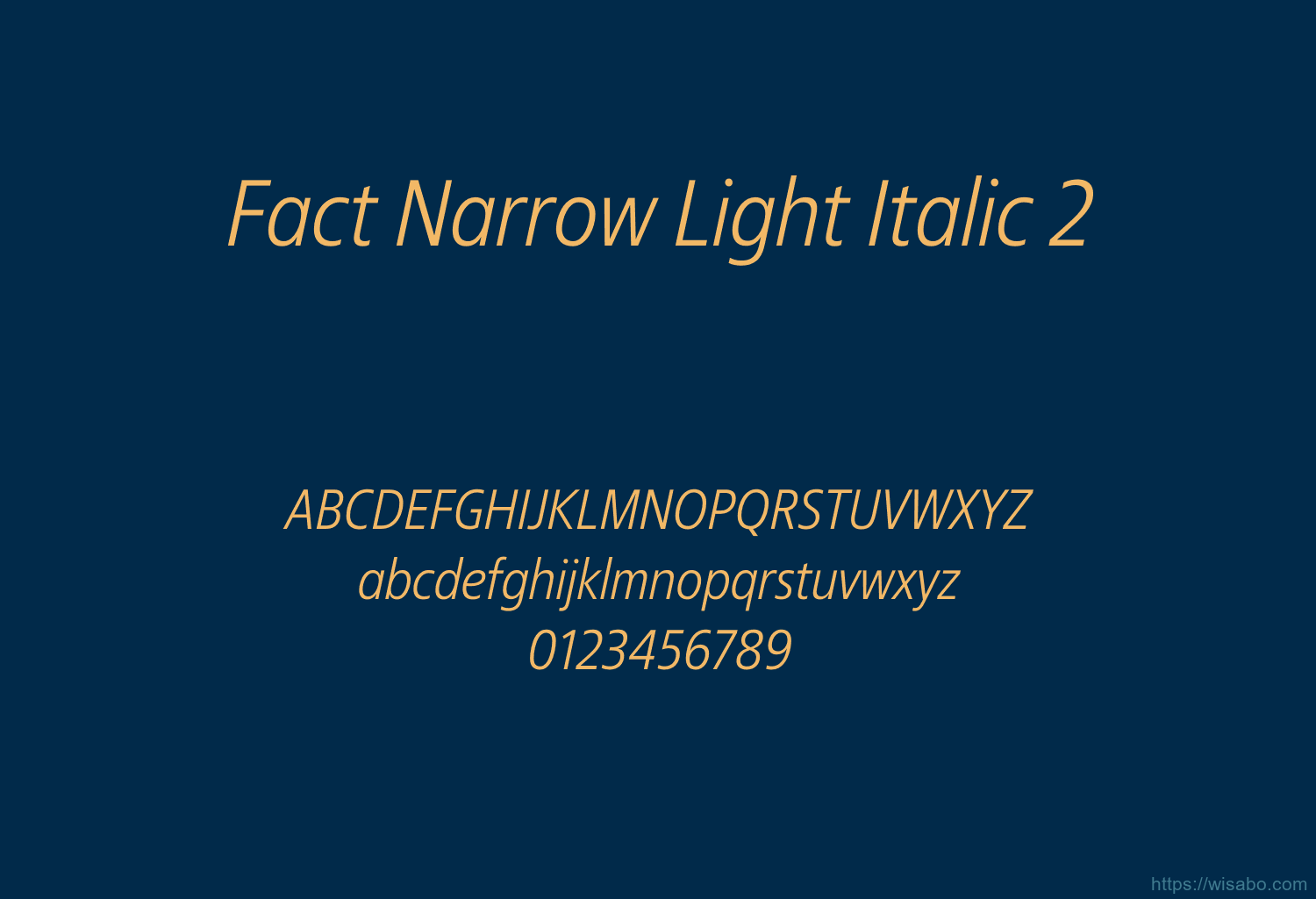 Fact Narrow Light Italic 2