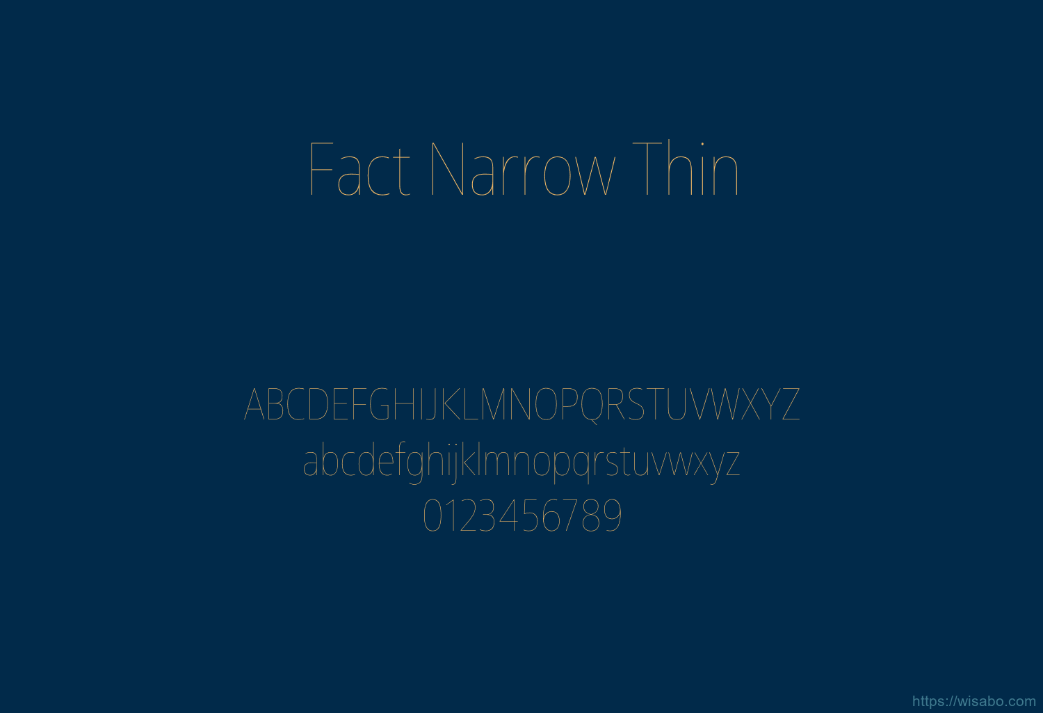 Fact Narrow Thin