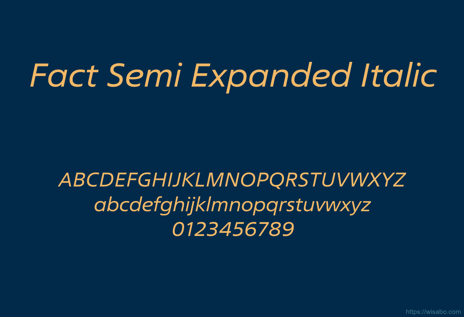 Fact Semi Expanded Italic