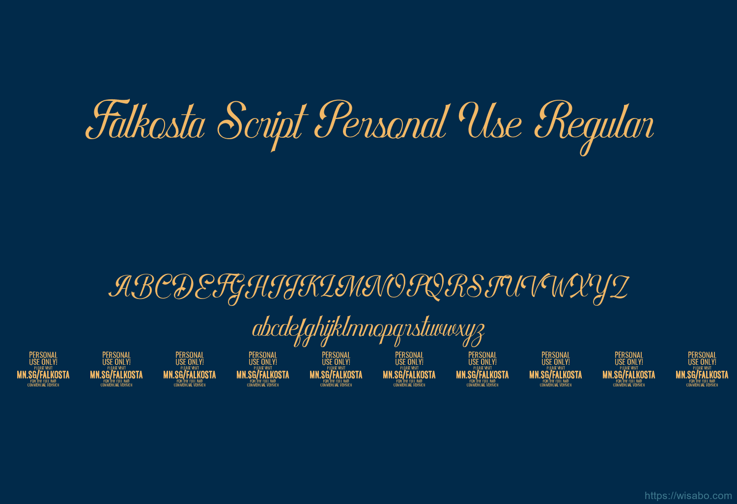 Falkosta Script Personal Use Regular