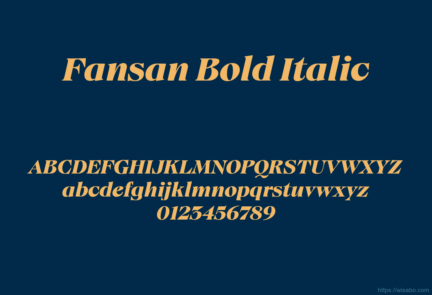 Fansan Bold Italic Font Free Download [ttf - otf] | Wisabo Fonts