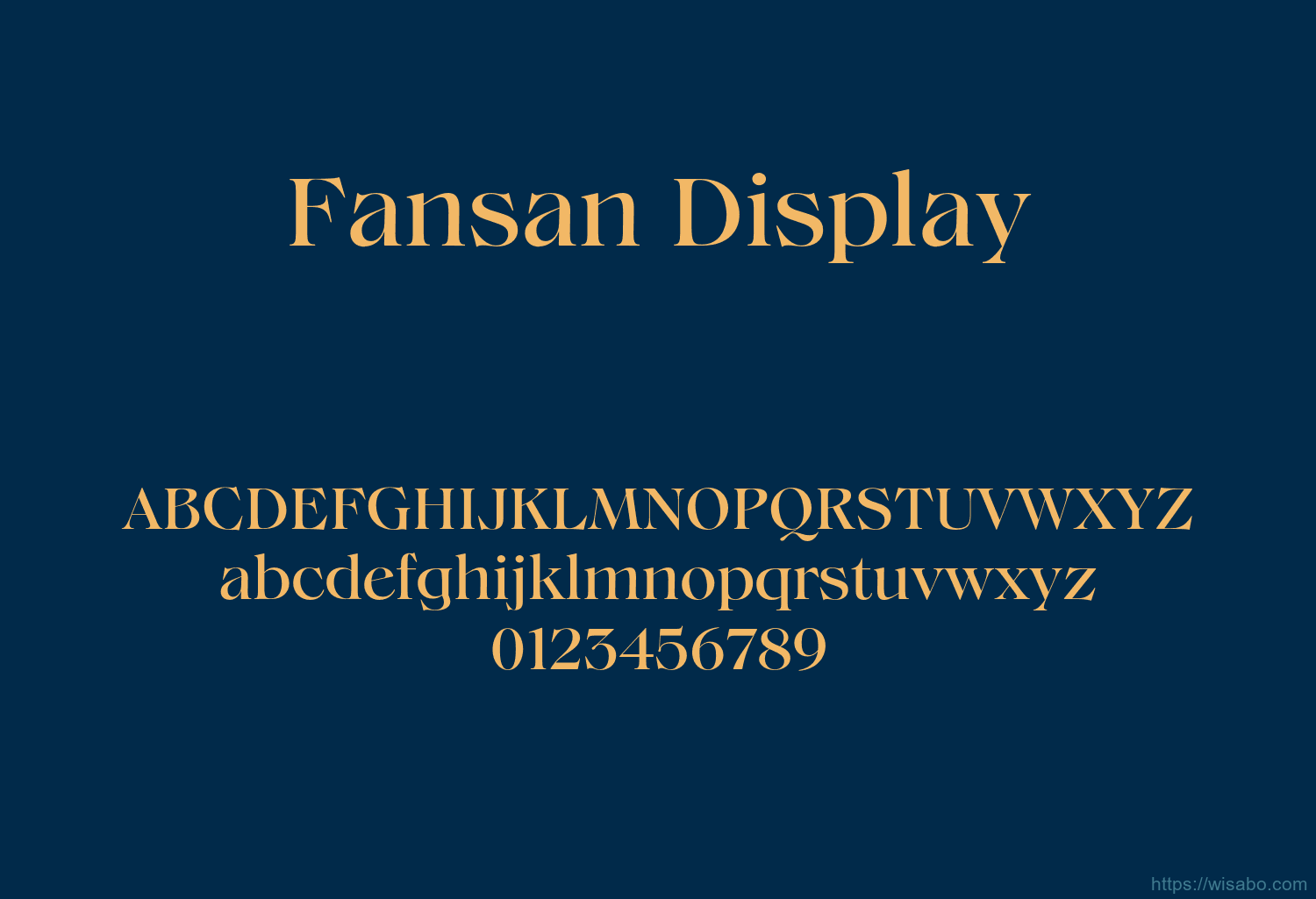 Fansan Display Font Free Download [ttf - otf] | Wisabo Fonts