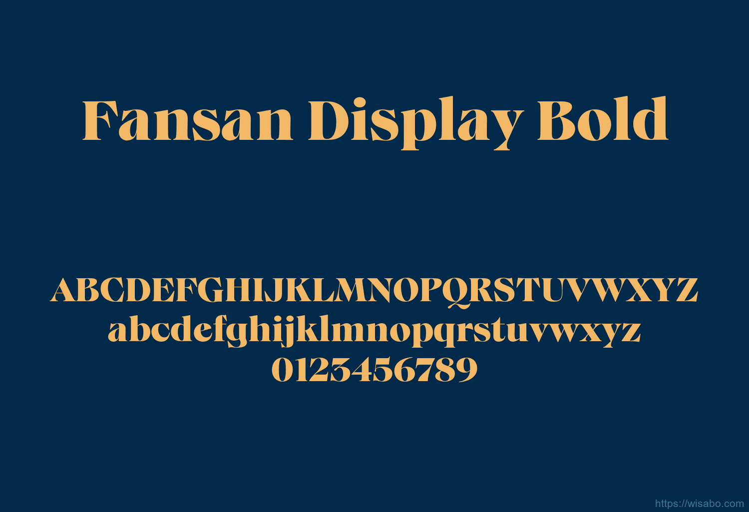 Fansan Display Bold
