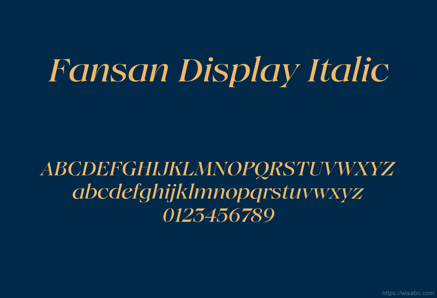 Fansan Display Italic