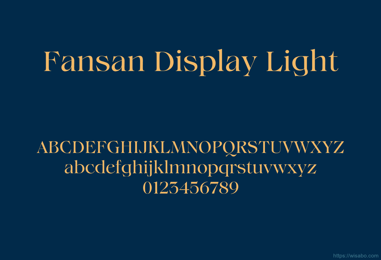 Fansan Display Light Font Free Download [ttf - otf] | Wisabo Fonts