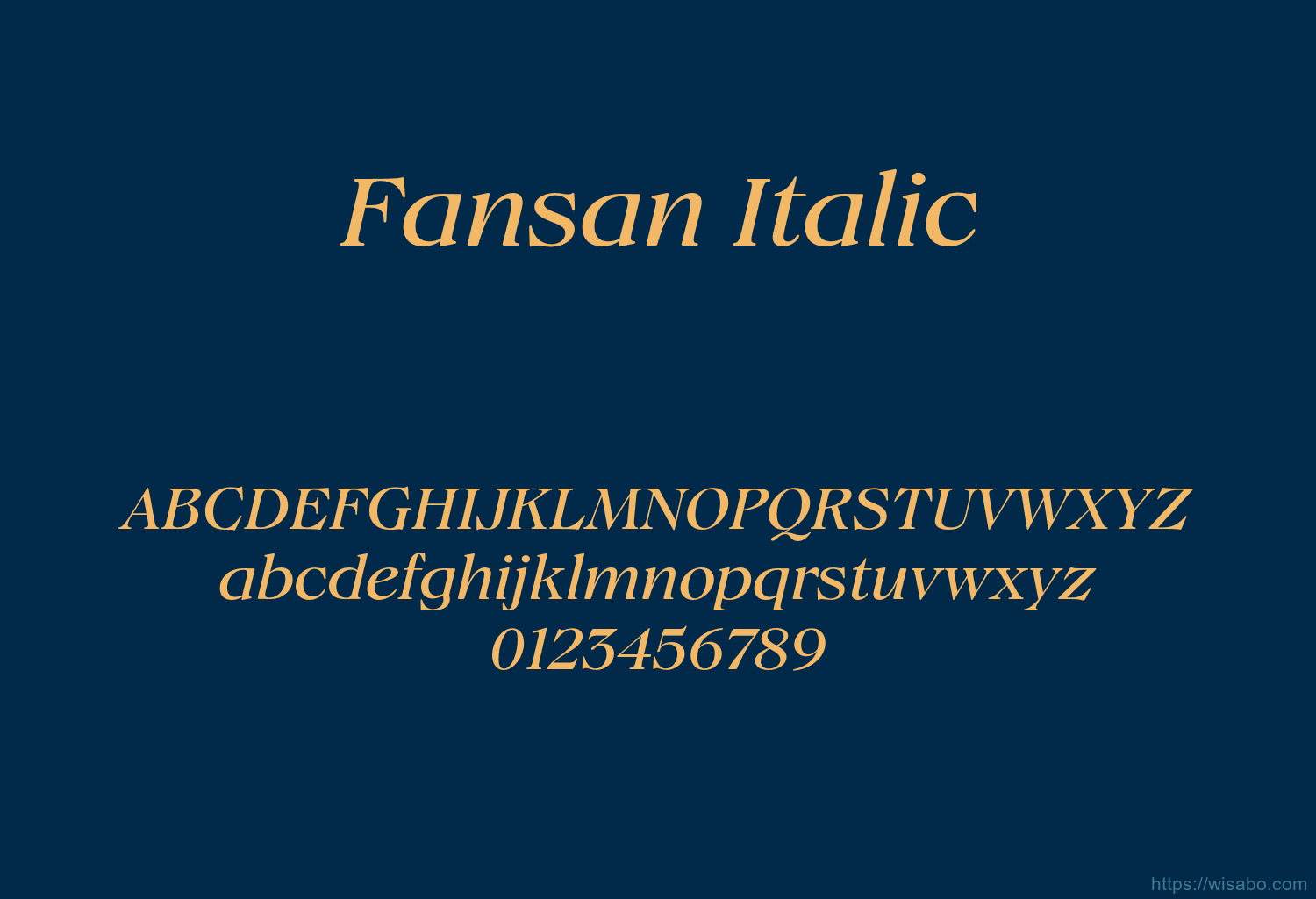 Fansan Italic