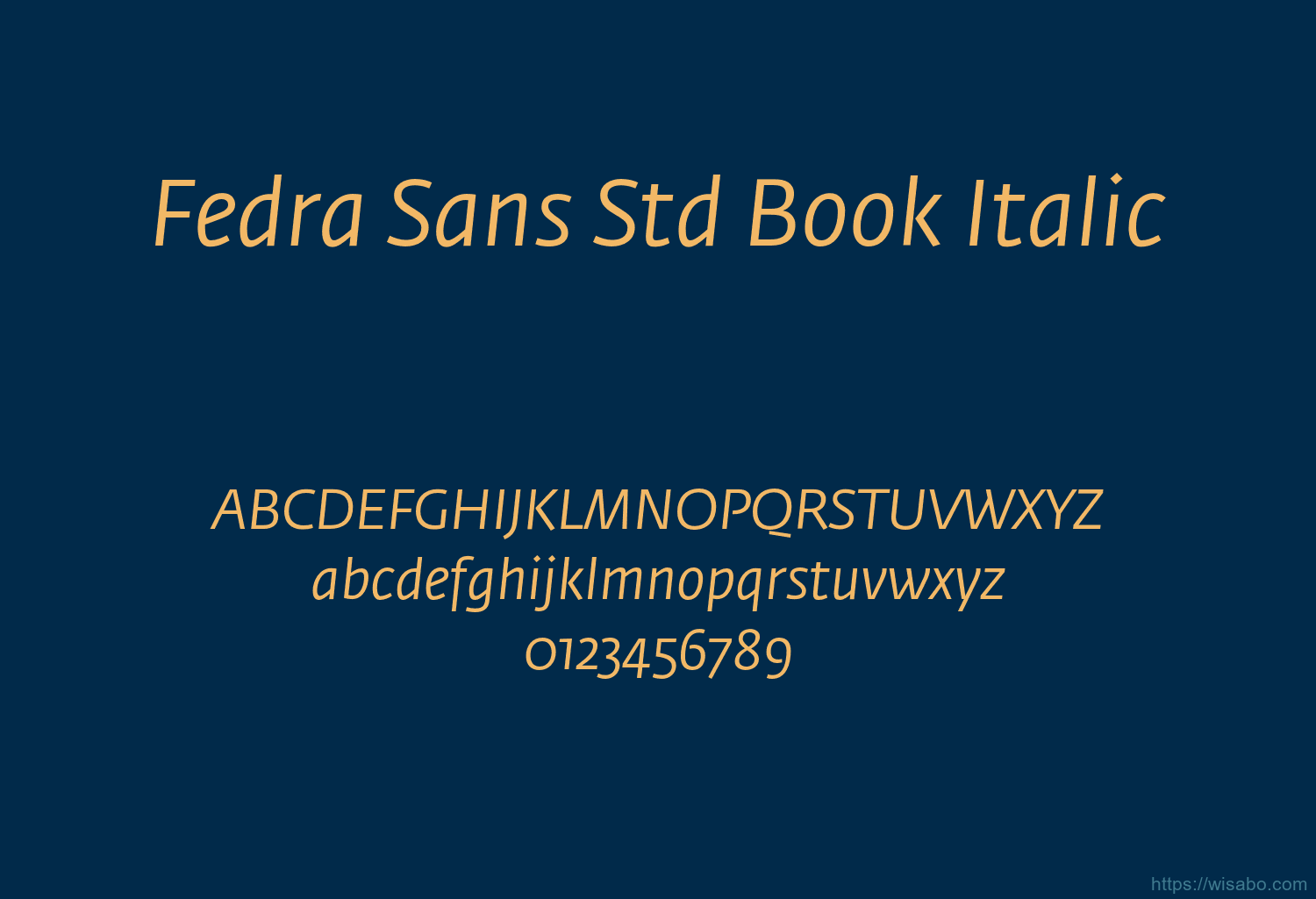 Fedra Sans Std Book Italic Fedra Sans Std Book Italic