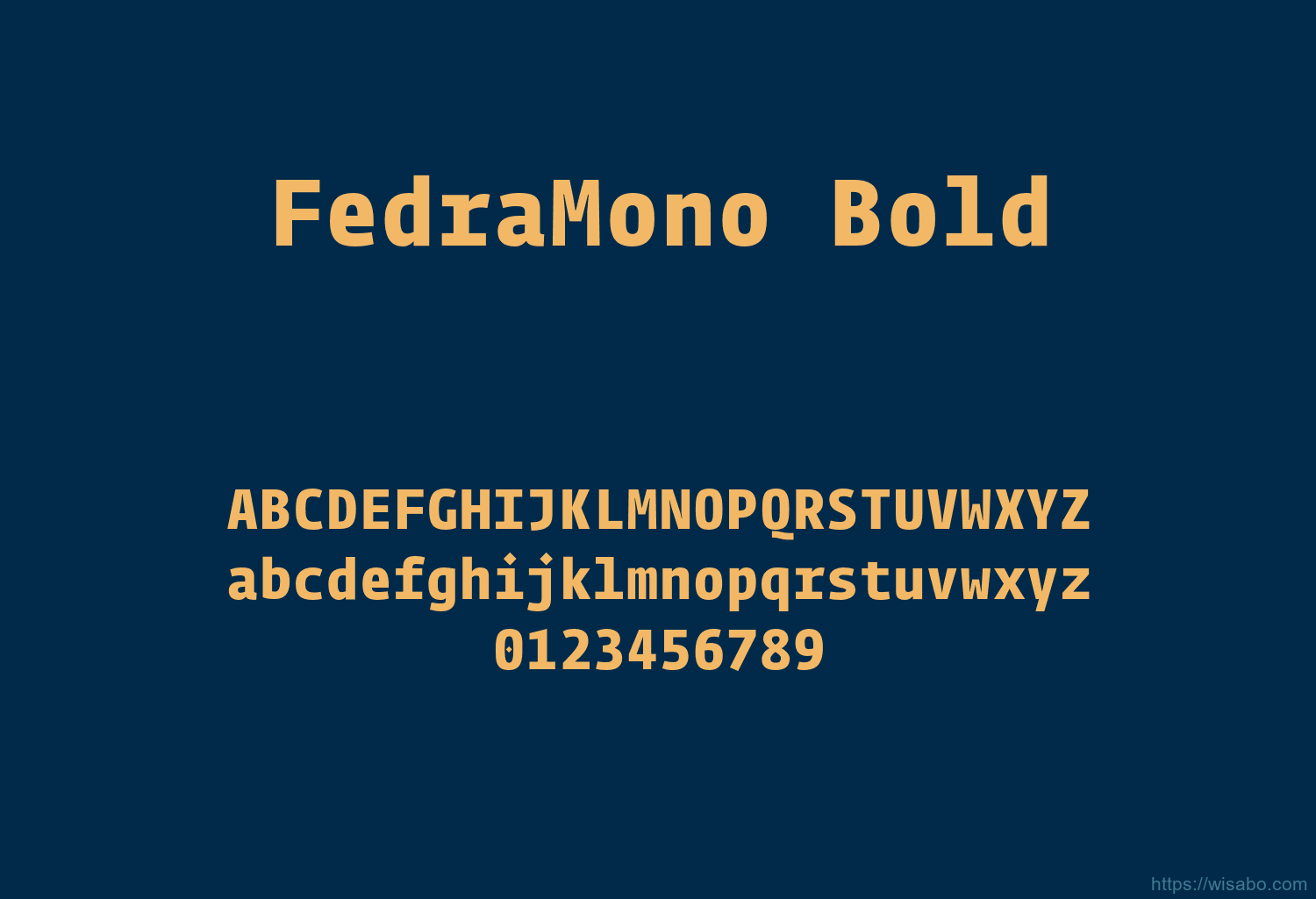 FedraMono Bold