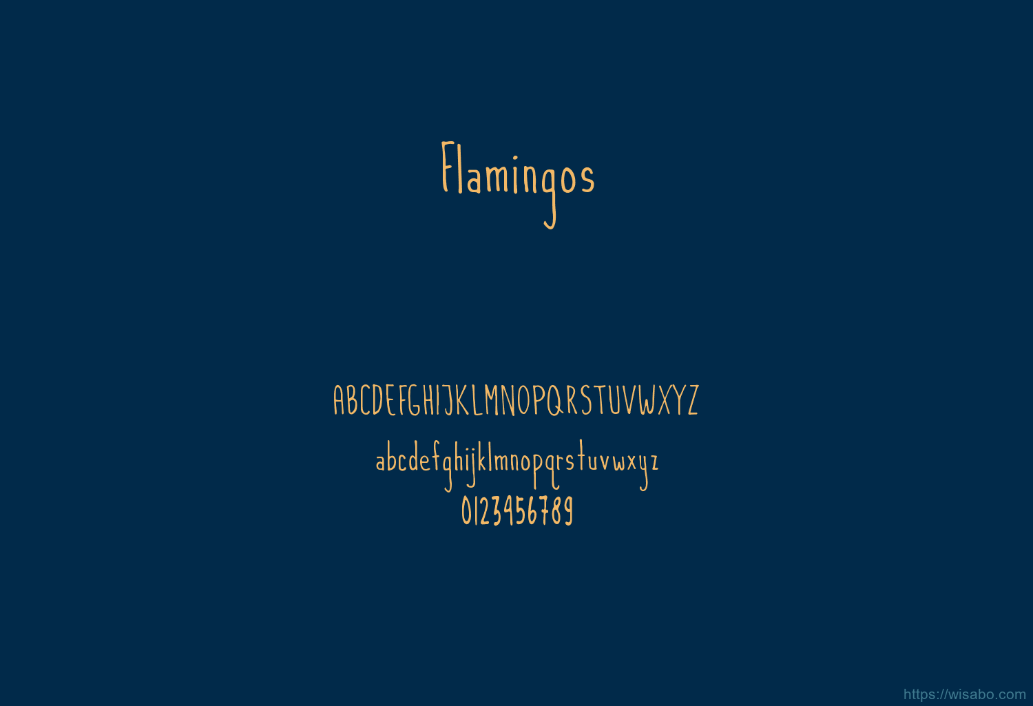 Flamingos Font Free Download [ttf - otf] | Wisabo Fonts