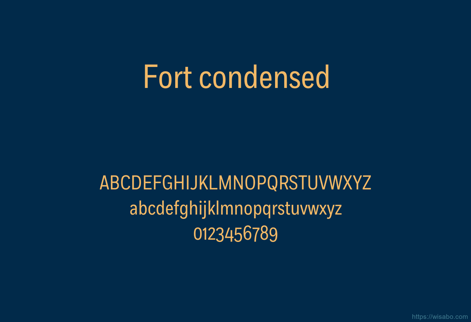 Fort condensed