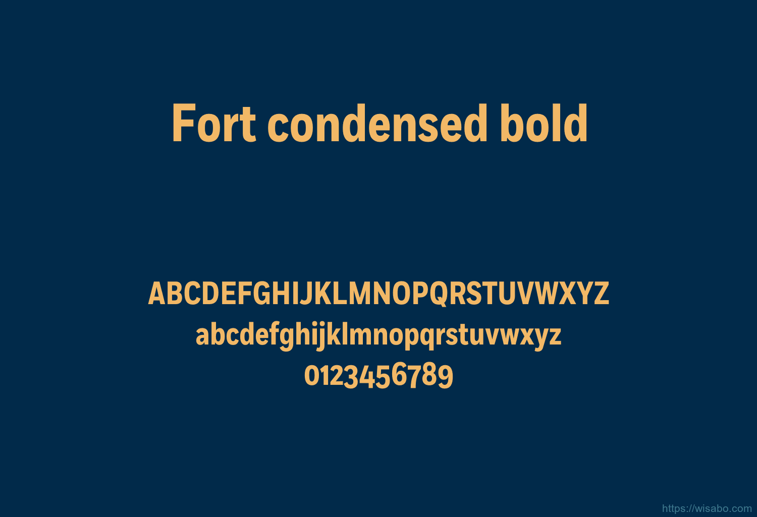 Fort condensed bold