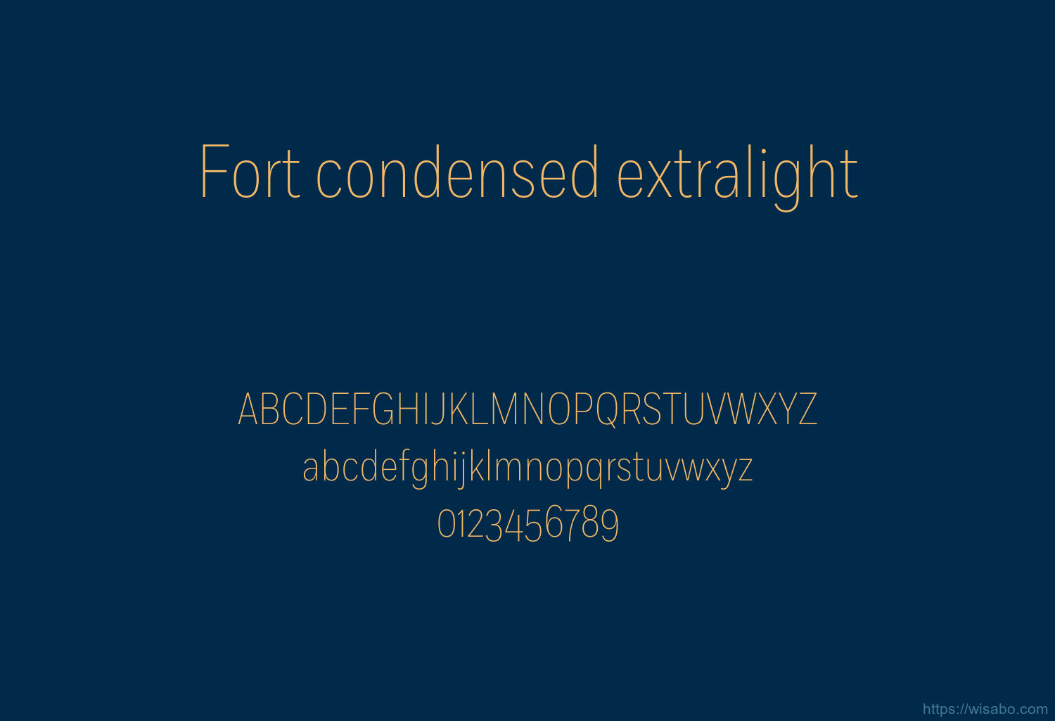 Fort condensed extralight