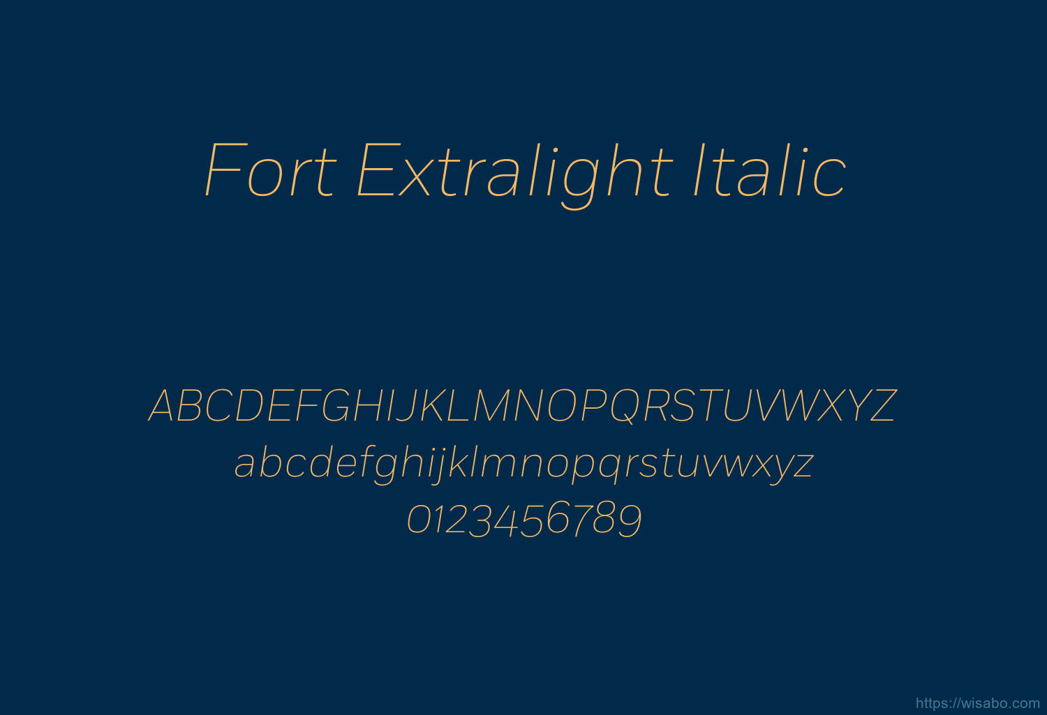 Fort Extralight Italic