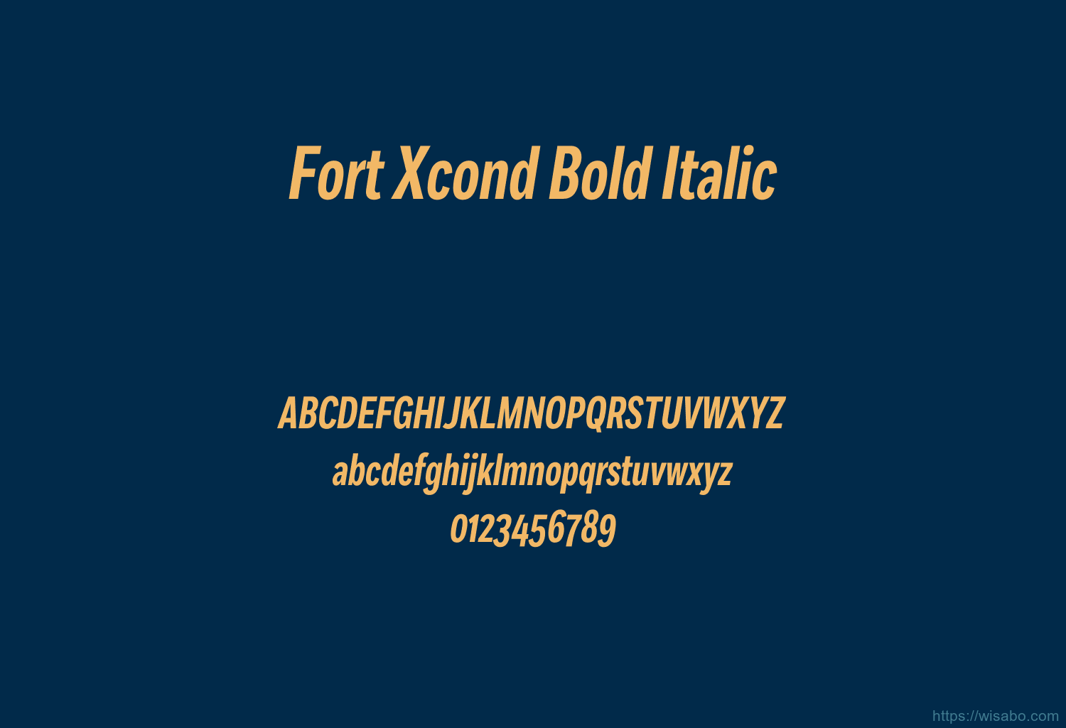 Fort Xcond Bold Italic