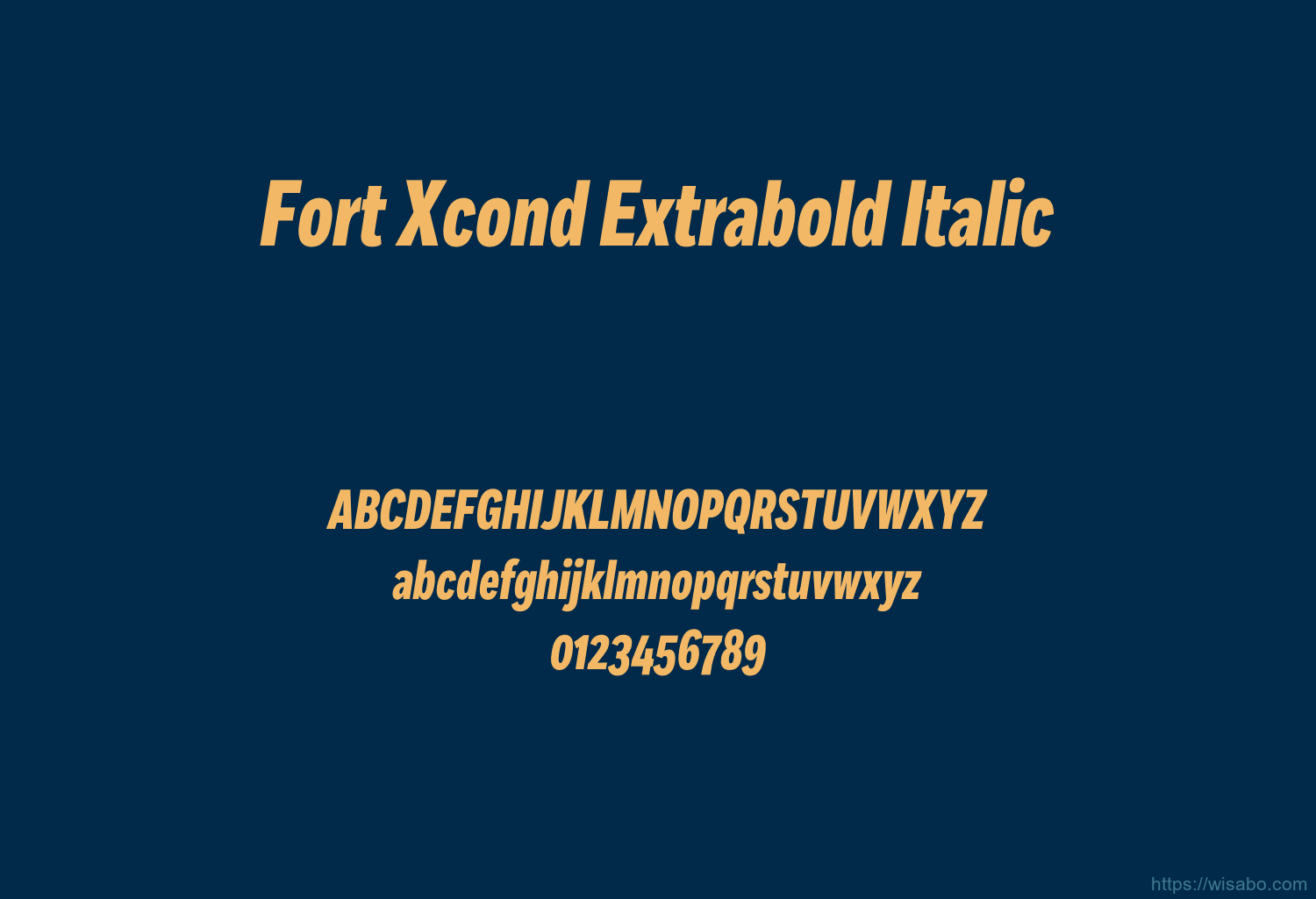 Fort Xcond Extrabold Italic