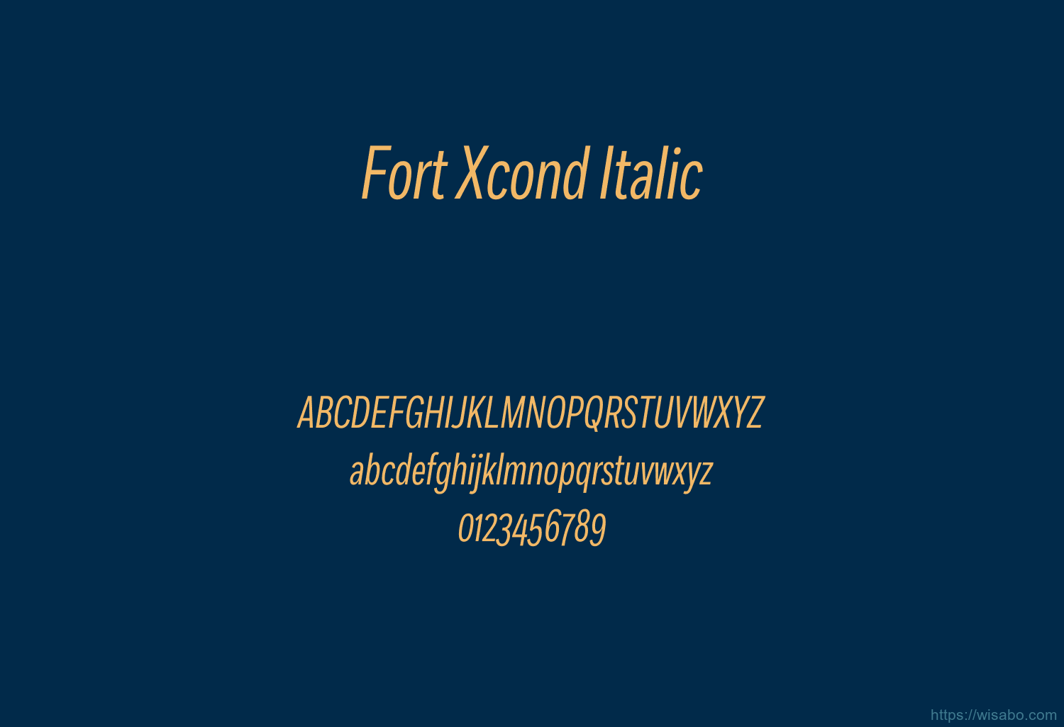 Fort Xcond Italic