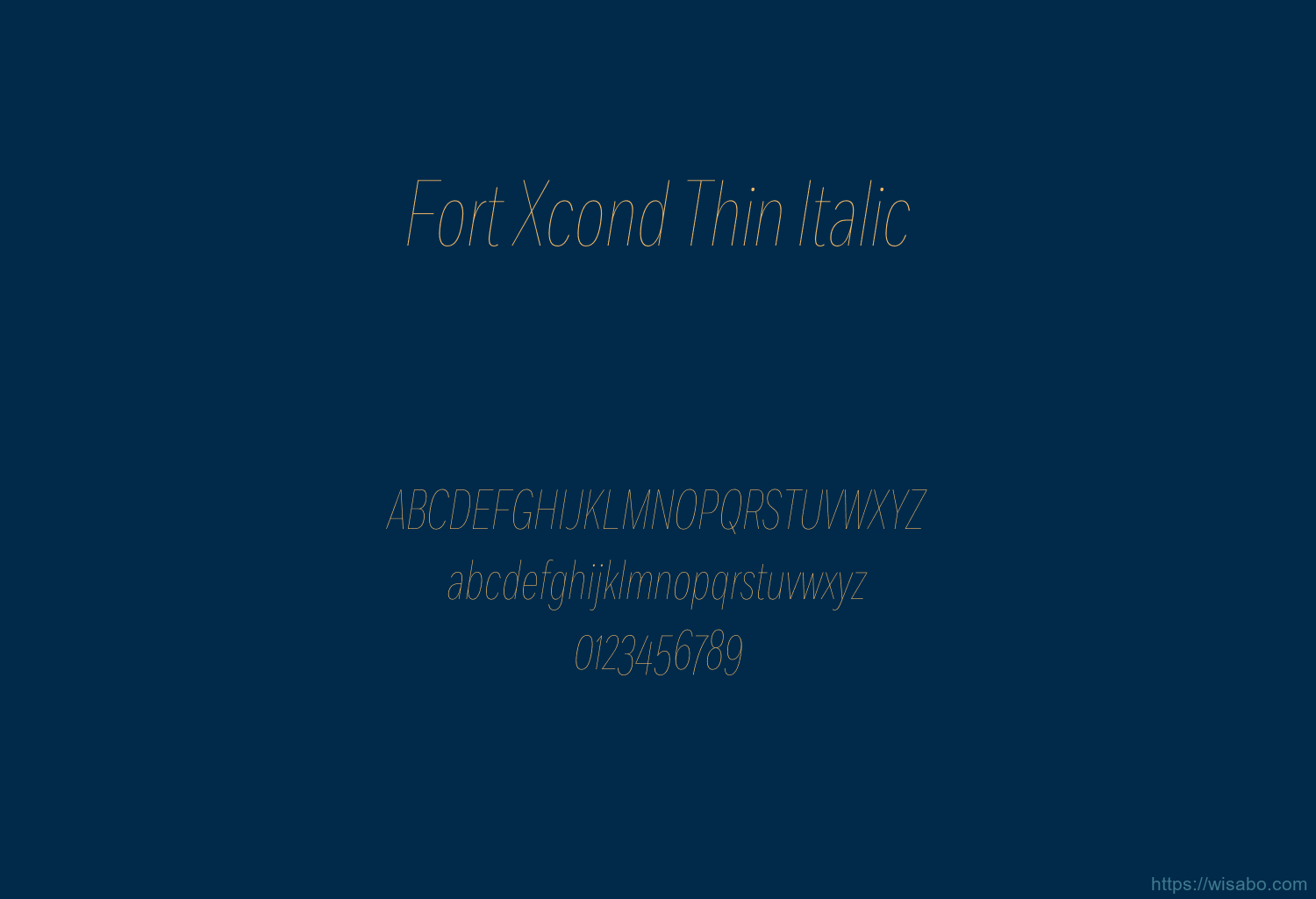 Fort Xcond Thin Italic