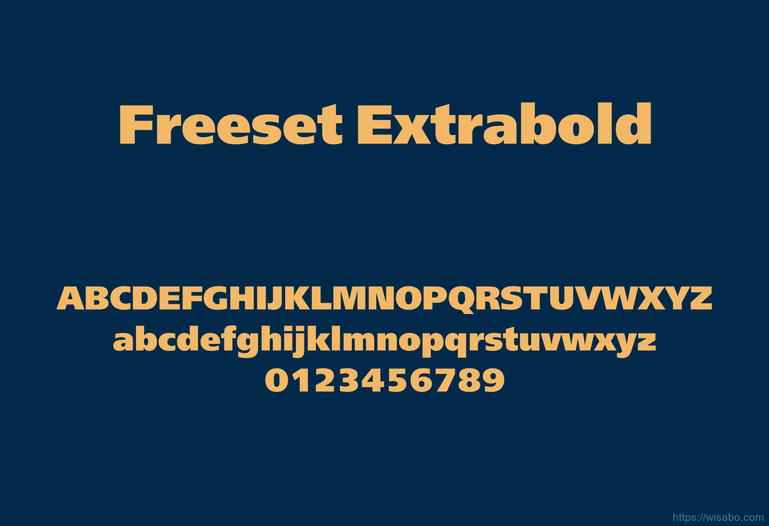 Freeset Extrabold Font Free Download [ttf - otf] | Wisabo Fonts