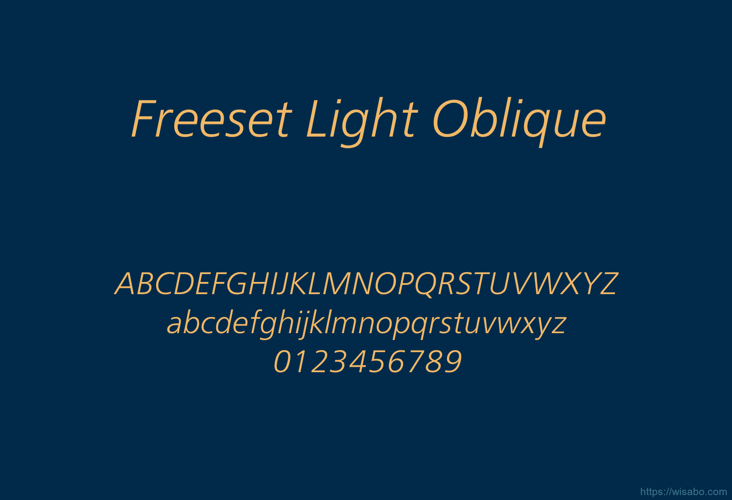 Freeset Light Oblique