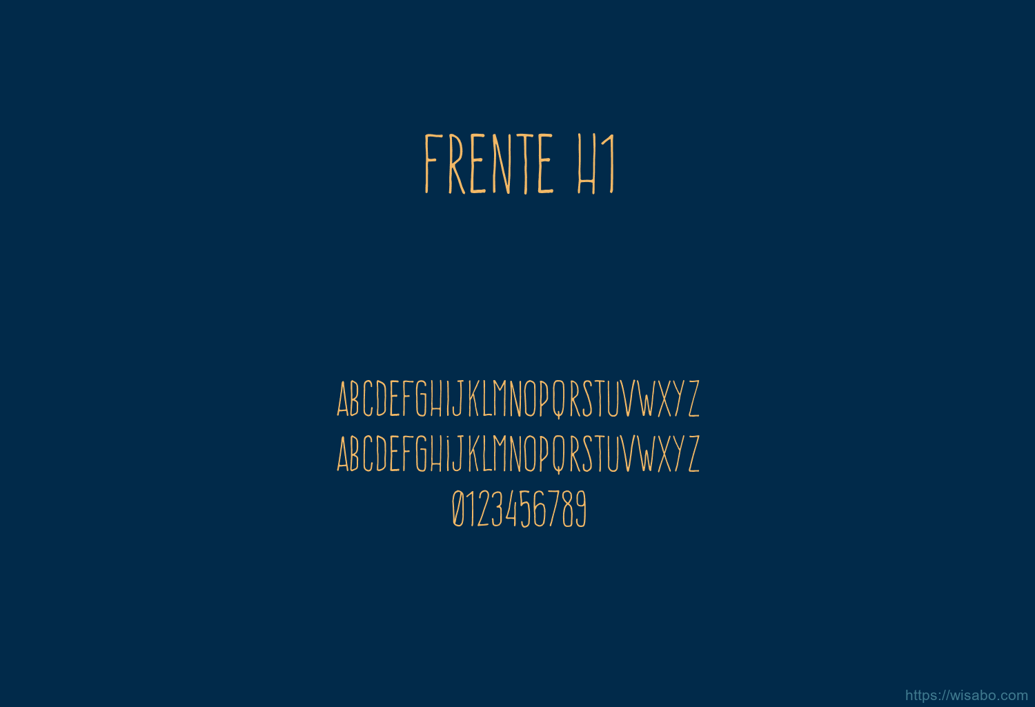 Frente H1 Font Free Download [ttf otf] Wisabo Fonts
