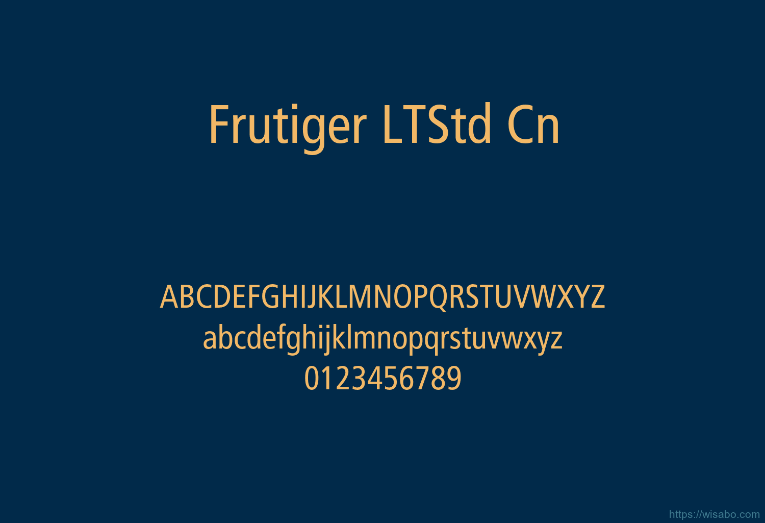 Frutiger LTStd Cn Frutiger LTStd Cn