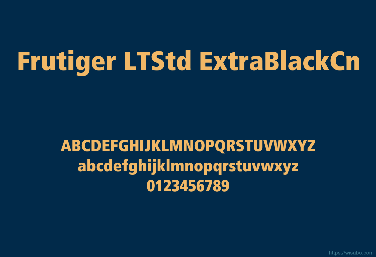 Frutiger LTStd ExtraBlackCn