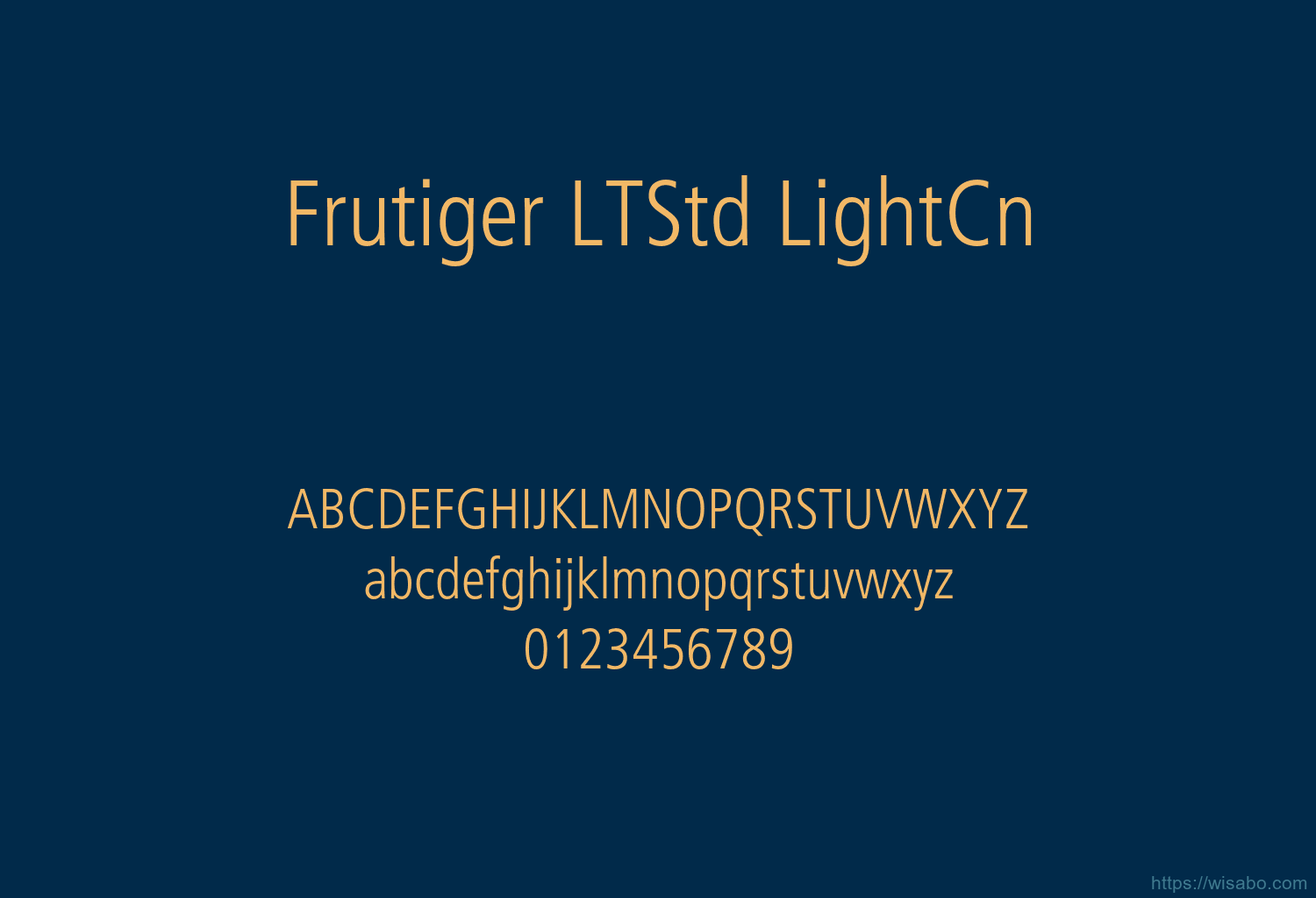 Frutiger LTStd LightCn
