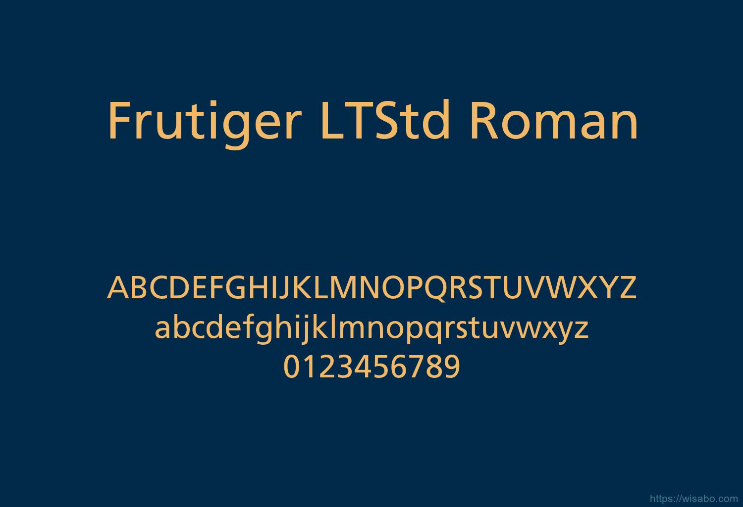 Frutiger LTStd Roman
