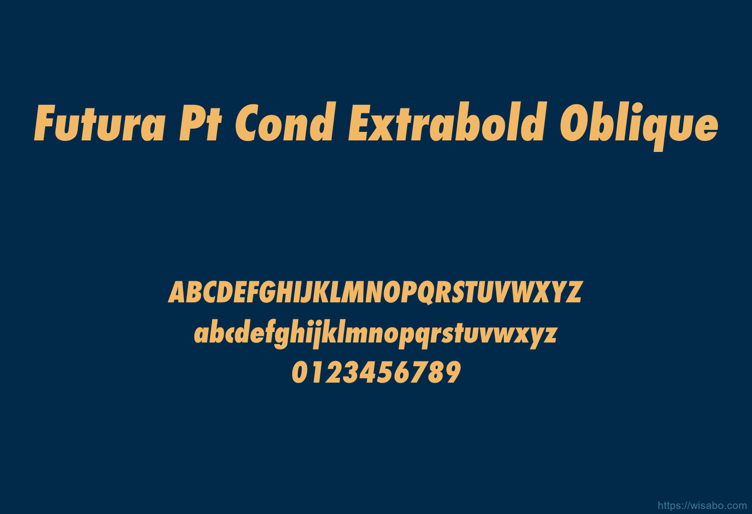 Futura Pt Cond Extrabold Oblique