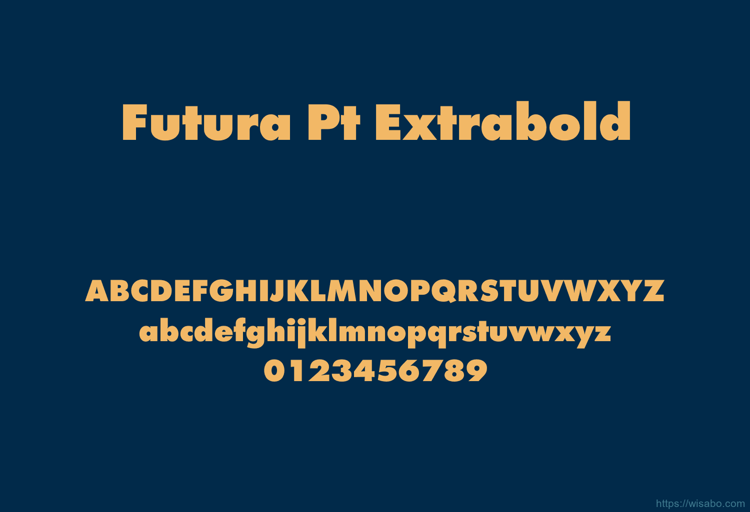 Futura Pt Extrabold