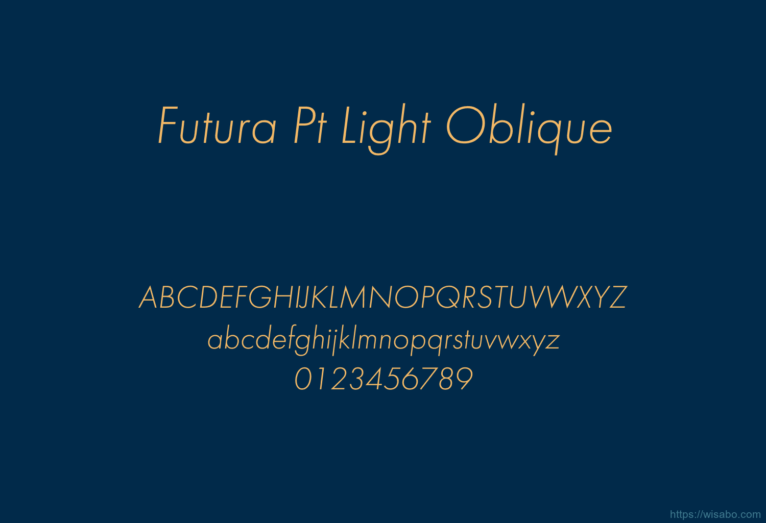 Futura Pt Light Oblique
