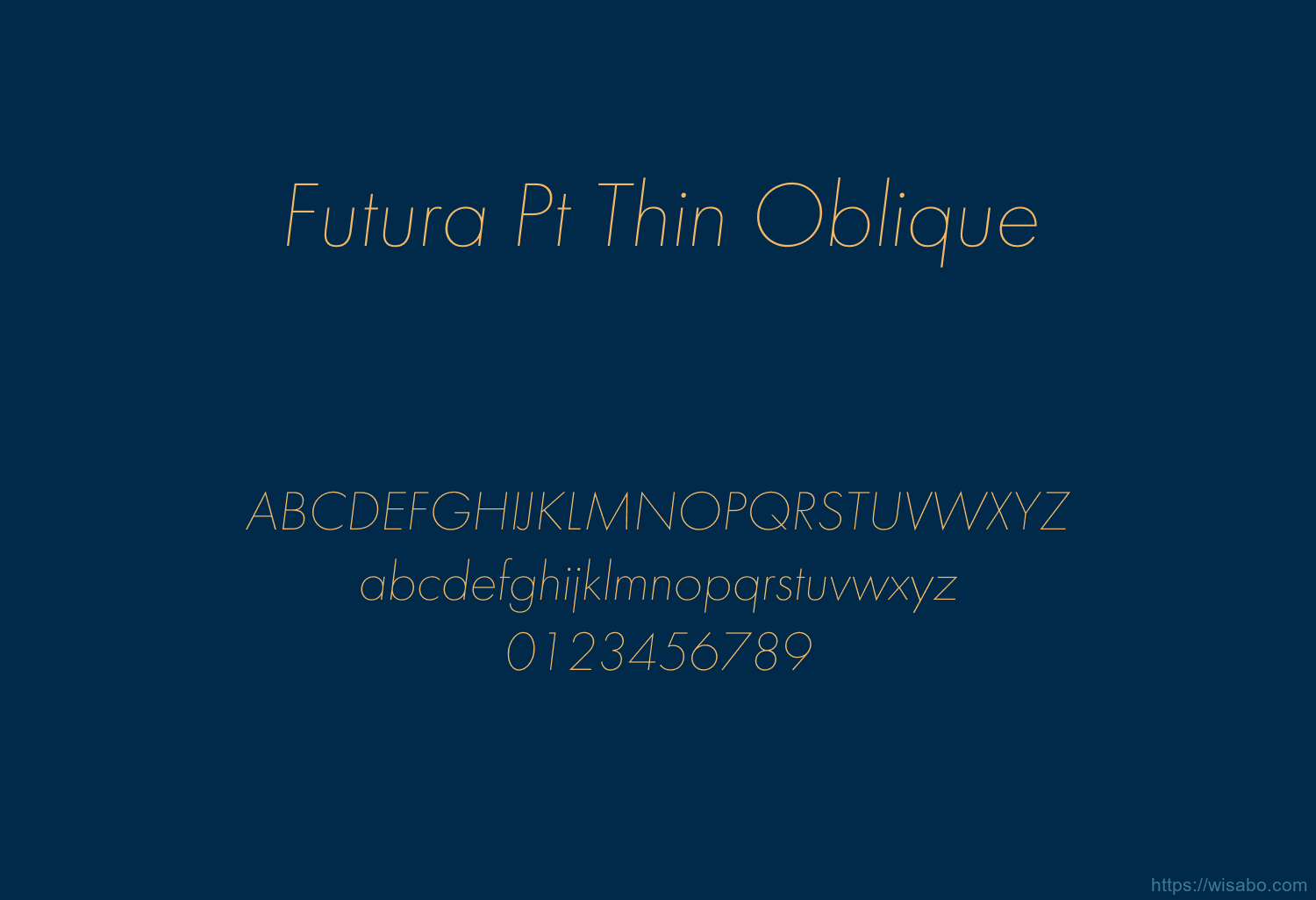Futura Pt Thin Oblique